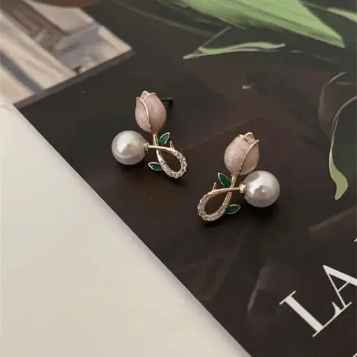 Lotus Bloom - Connector Earrings